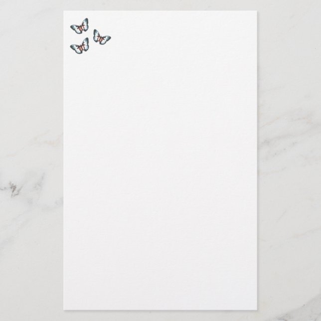 Papelaria Borboletas Azuis (Frente)