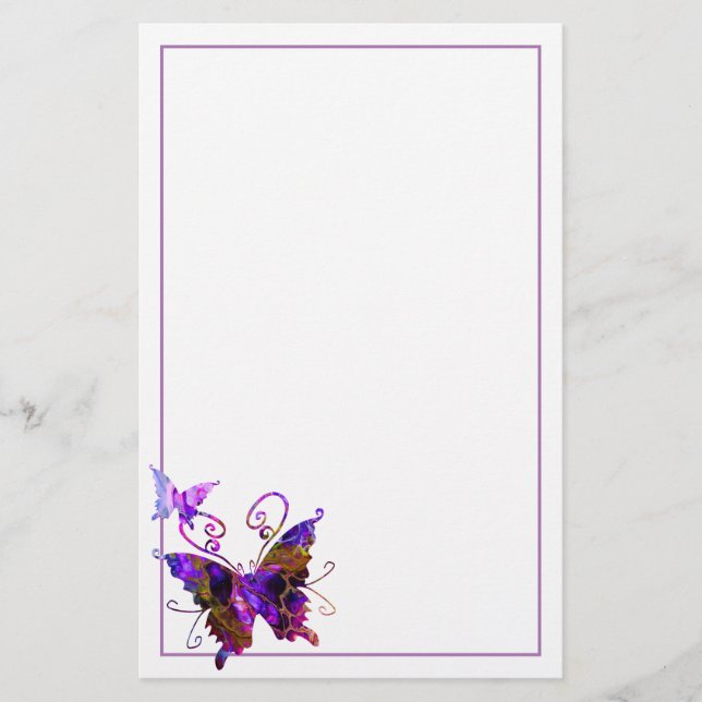 Papelaria Borboletas da fantasia (Frente)