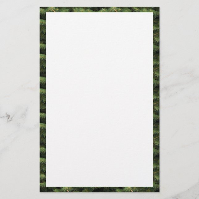 Papelaria Borda da Árvore Spruce (Frente)