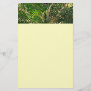 Papelaria Bordas Tropicais de Palm Lit Sunset