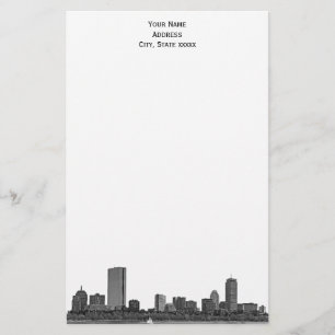 Papelaria Boston Skyline Etched 01