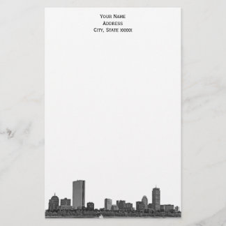 Papelaria Boston Skyline Etched 01