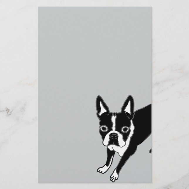 Papelaria Boston Terrier (Frente)