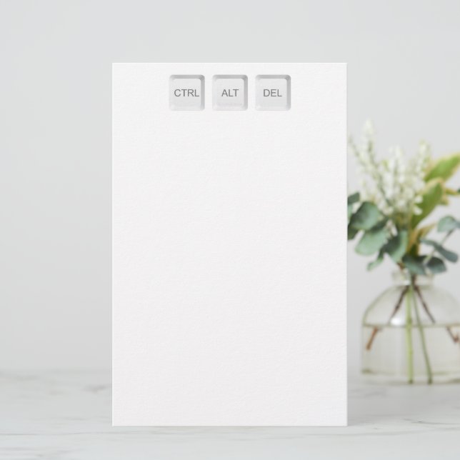 Papelaria botão de teclado de computador CTRL ALT DEL do Sli (Em pé/Frente)