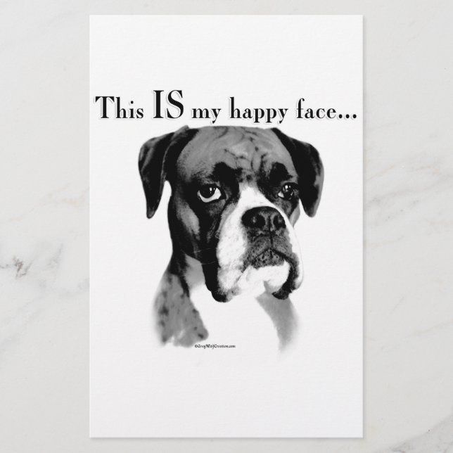 Papelaria Boxer Happy Face (Frente)
