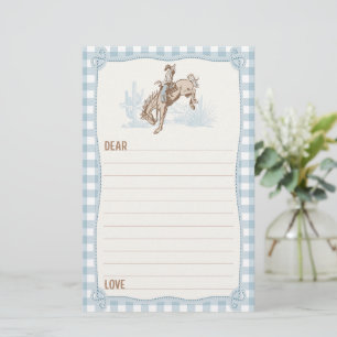 Papelaria Boys Blue Xadrez Cowboy 1 rua Cápsula Horária de R