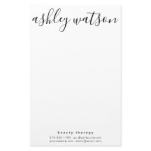 Branco comum de caligrafia simples moderna