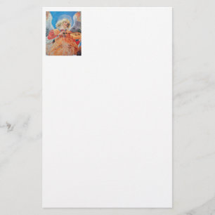 Papelaria Branco do ANJO do NATAL do FAZER da MÚSICA