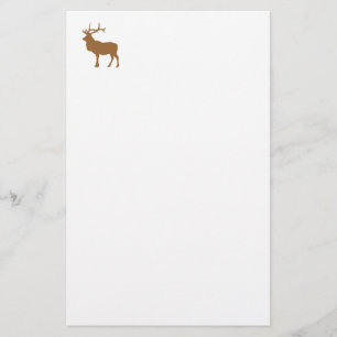 Papelaria Branco e alces de Brown