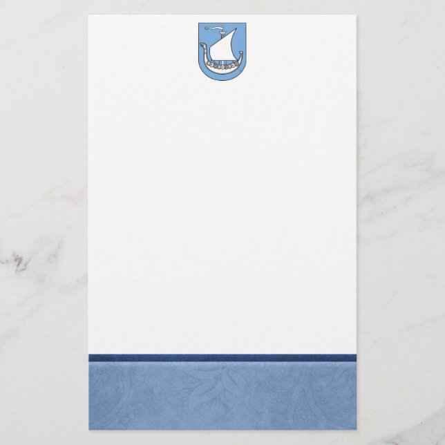 Papelaria Brasão do navio de Viking (Frente)