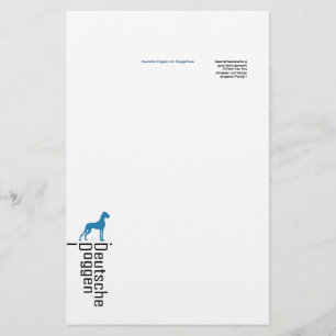 Papelaria Briefpapier Deutsche Doggen