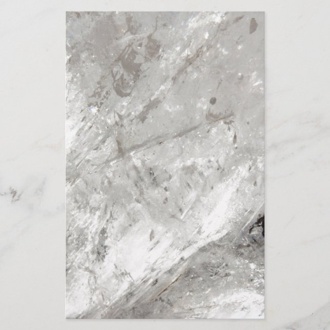 Papelaria brilho de quartzo cristal congelado amor cicatriza (Frente)