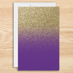 Papelaria Brilho Ombre Dourado Roxo Real