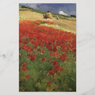 Papelaria BRUCE, William Blair papoulas vermelhas flores pap