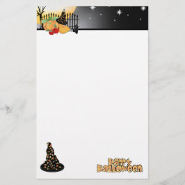 Papelaria Bruxa Feliz de Halloween