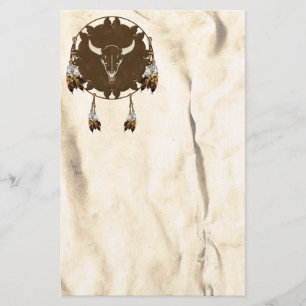 Papelaria Buffalo Skull Mandala - Nativo Americano