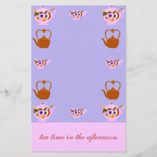 Papelaria Bule, Teacup E Papel De Chaleira De Cobre