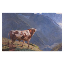Bull nos Alpes (por Eugène Burnand)