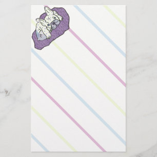 Papelaria Bulldogs franceses papéis de carta