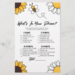 Papelaria Bumble Honey Bee No Seu Jogo De Chá de fraldas Tel