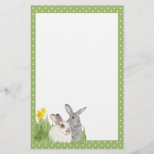 Papelaria Bunnies Springtime em Flores