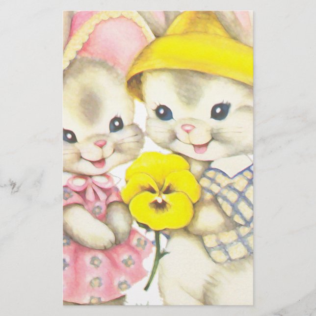 Papelaria Bunny Girl+Boy (Frente)