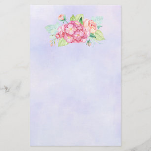 Papelaria Buquê de Flor de Aquarela Rosa Elegante