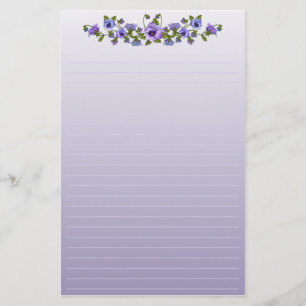 Papelaria Buquê Floral Púrpura