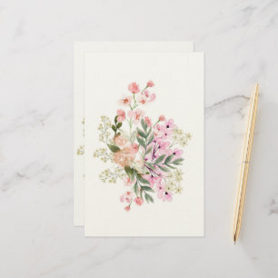 Papelaria Buquê Floral Rosa