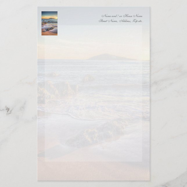 Papelaria Burgh Island de Bantham no Sundown... (Frente)