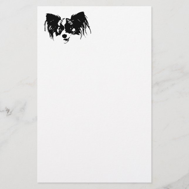 Papelaria Cabeça de cão engraçada (Frente)