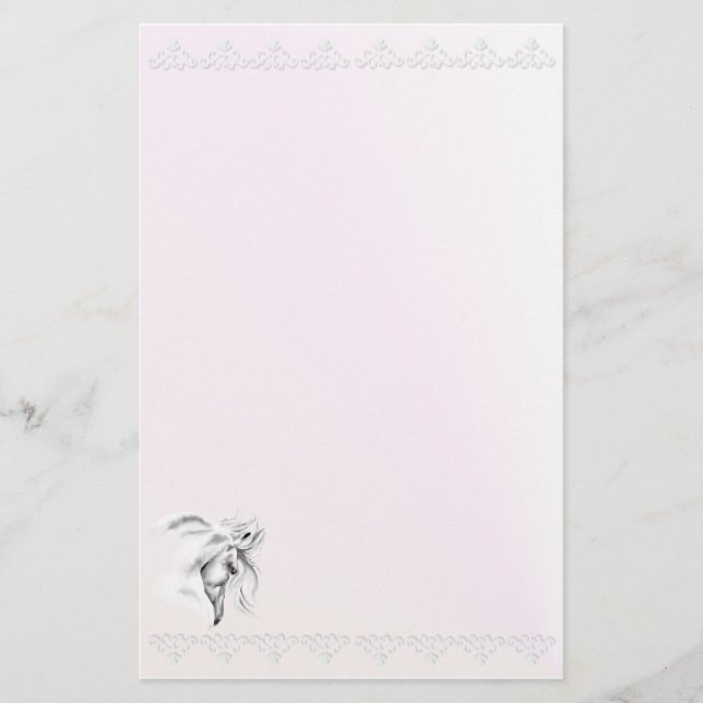 Papelaria Cabeça de cavalo branco stationery_vertical.v2 (Frente)