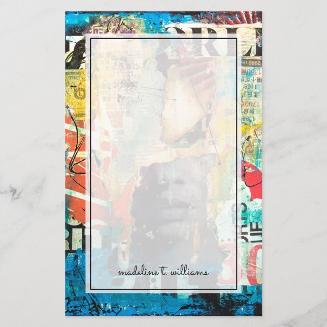 Papelaria Cabeça de Colagem (Frente)