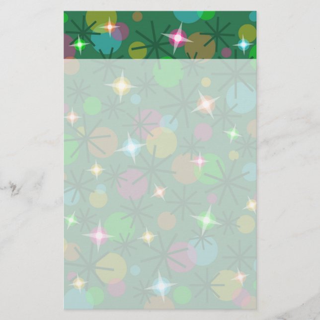 Papelaria cabeçalho da carta das Luzes de Natal (Frente)