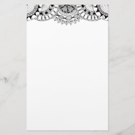 Papelaria cabeçalho zendoodle mandala 2