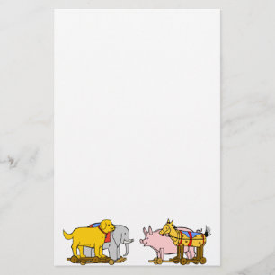 Papelaria Cachorro De Brinquedo Vintage, Cavalo, Suíno, Pape