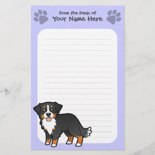 Papelaria Cachorro De Desenho Animado Bernês