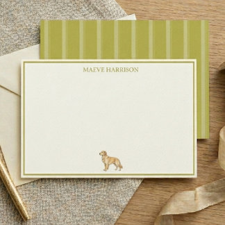Papelaria Cachorro Golden Retriever de Listra Chartreuse Ele