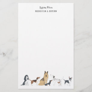 Papelaria Cachorro Mãe Resgate Mamãe Rações de Cachorro Pai
