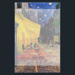 Papelaria Café Terrace à noite por Vincent van Gogh<br><div class="desc">Café Terrace, no Place du Forum, de Vincent van Gogh, é uma pintura de paisagens arquitetônicas de apos impressionismo de arte. Uma vista exterior de um restaurante com mesas, cadeiras, garçons e jantar em pessoas. Uma bela noite com estrelas no céu em Arles, França. Sobre o artista: Vincent Willem van...</div>