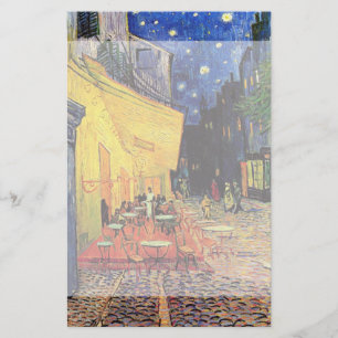Papelaria Café Terrace à noite por Vincent van Gogh