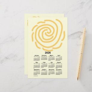 Papelaria Calendário de 2026 Dias Úteis por Janz Stationery