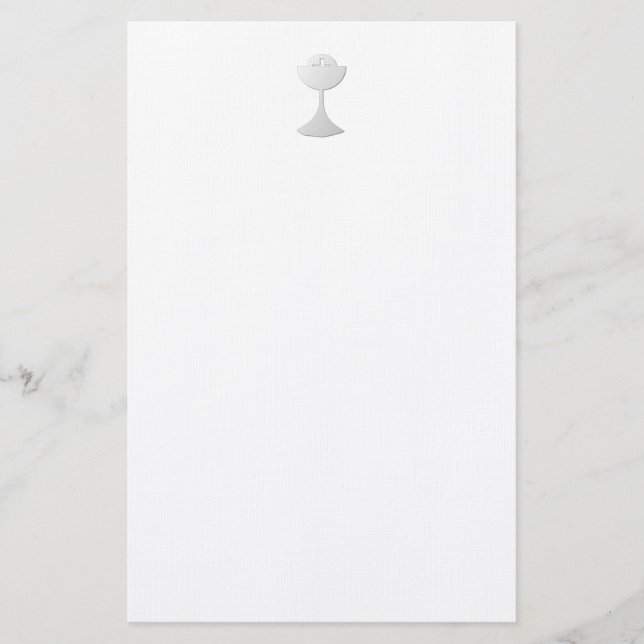 Papelaria Cálice e anfitrião de prata (Frente)