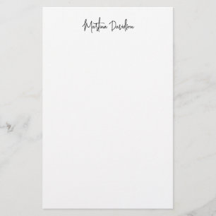 Papelaria Caligrafia criativa minimalista moderna