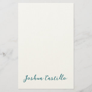 Papelaria Caligrafia Simples Simples Profissional Nome