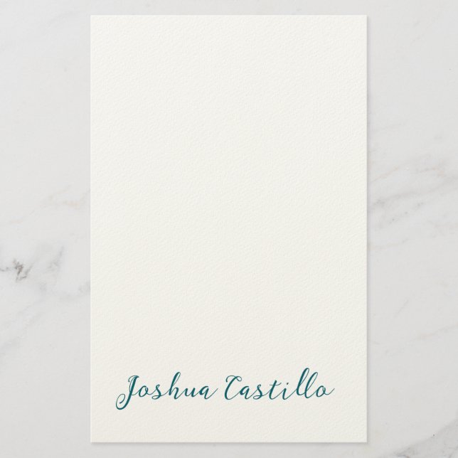 Papelaria Caligrafia Simples Simples Profissional Nome (Frente)