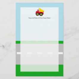 Papelaria Caminhão de lixo para construção de crianças