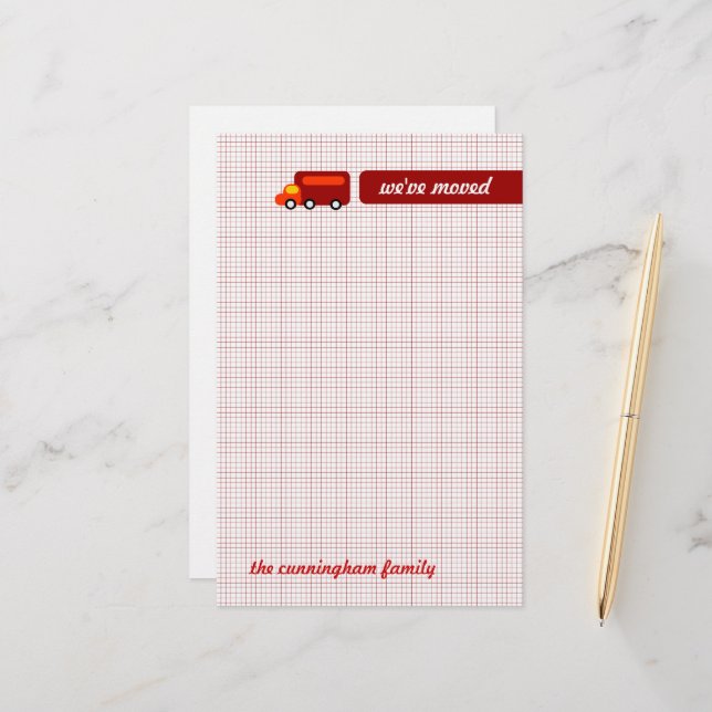 Papelaria Caminhão Laranja (Frente/Verso In Situ)