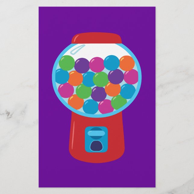 Papelaria Candy Gumball Machine (Frente)