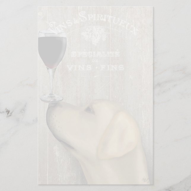 Papelaria Cão Au Vin Yellow Labrador (Frente)